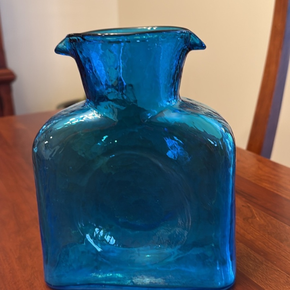 Blenko Water  Pitcher With Double Pouring Spout